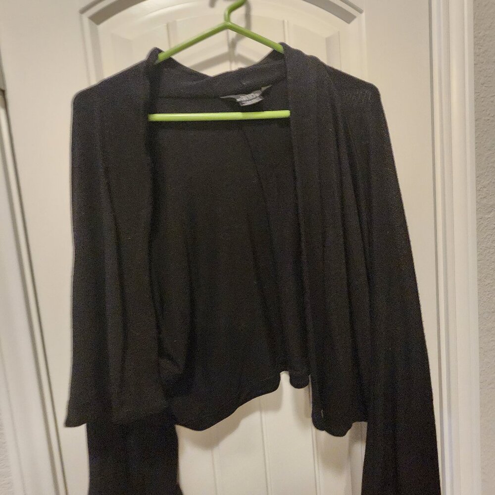 Michel Studio Collection Black Cardigan Jacket 2X